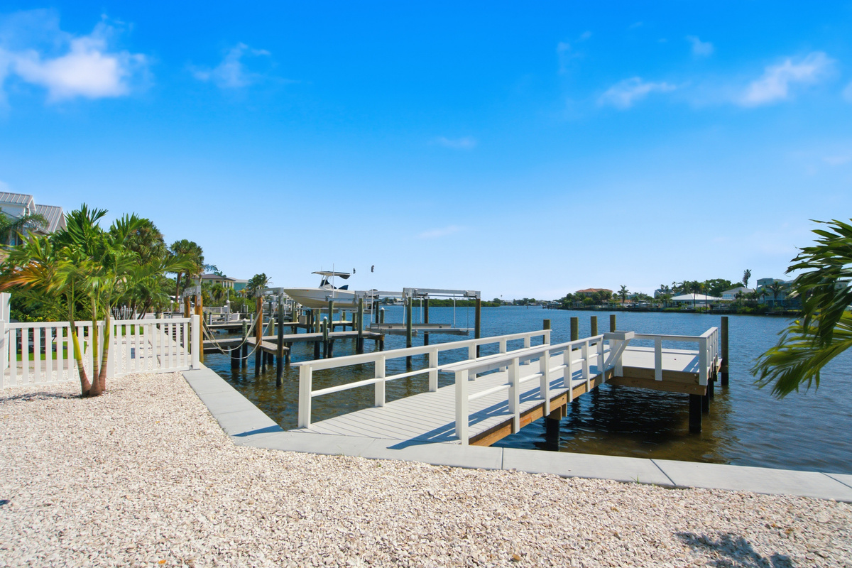 Private dock on the Intracoastal